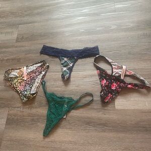 VICTORIAS SECRET BUNDLE-XS/S-4 panties-all new, never worn